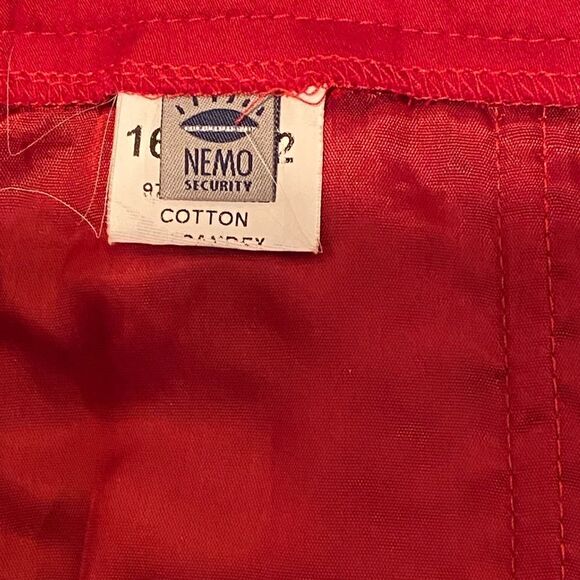 NWT Nemo wide leg red cotton mid-rise pants. Small - Picture 4 of 7